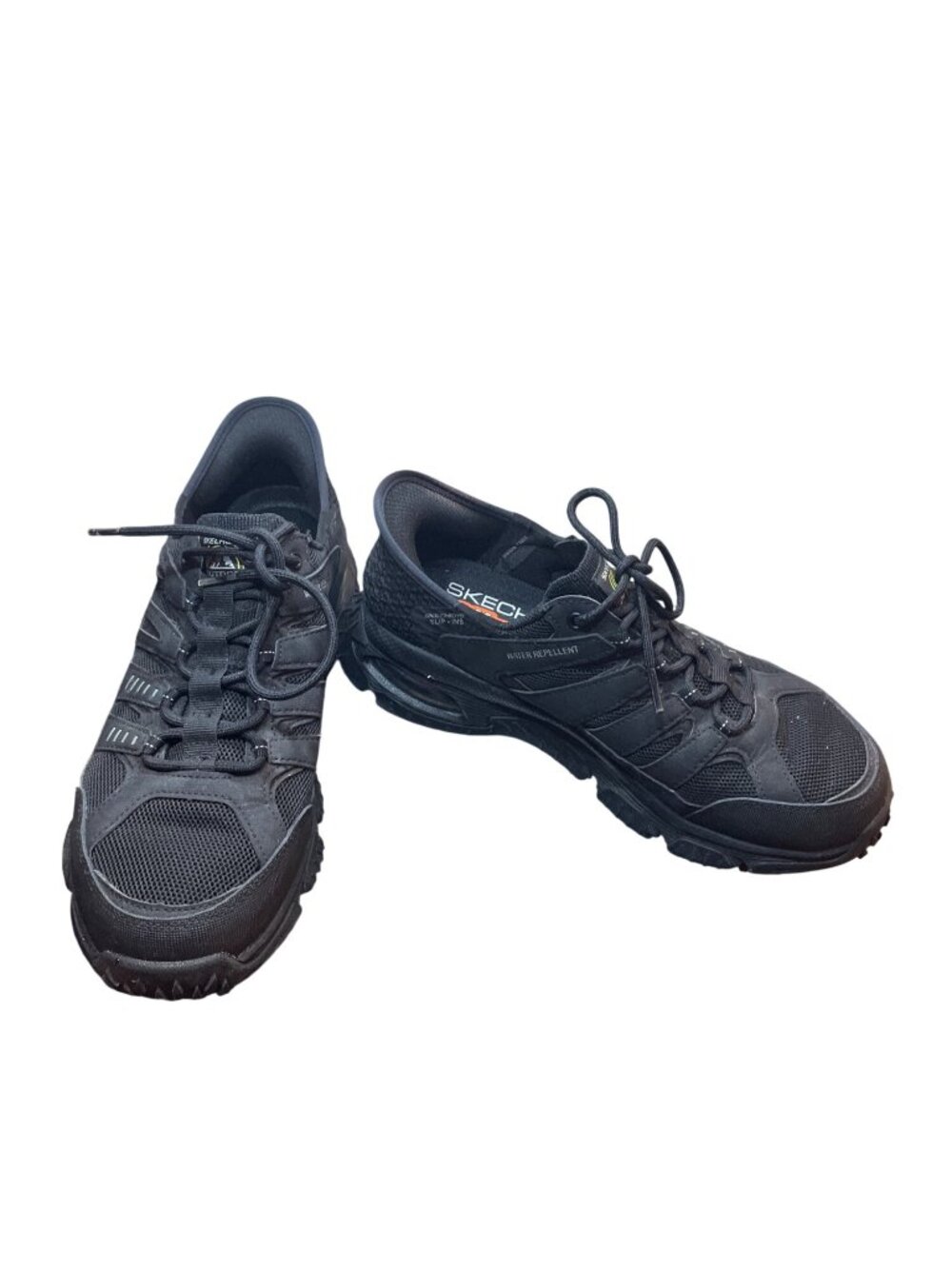 Skechers outdoor water repellent mens black low top sneakers sz 8W SKU 10-395